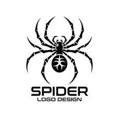Obraz premium Spider Vector Logo Design