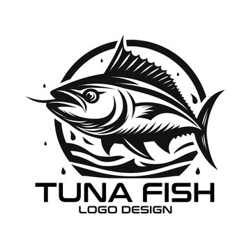 Tuna Fish Vector Logo Design