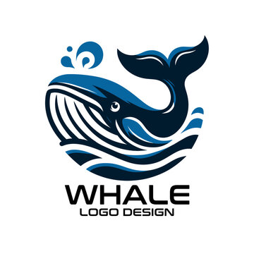 Whale Vector Logo Design