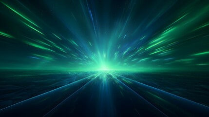 Abstract Design Background,blue and bright green, space theme, dreamlike perspectives, global imagery . For Design, Background, Cover, Poster, Banner, PPT, KV, Wallpaper