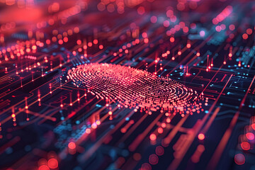 An illustration of a thumbprint for cybersecurity control