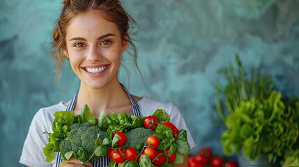 Nutritionist promoting a healthy eating workshop, wellness and knowledge