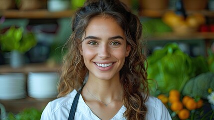 Nutritionist promoting a healthy eating workshop, wellness and knowledge