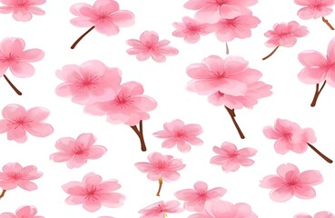 Obraz premium Pink cherry blossom wallpaper