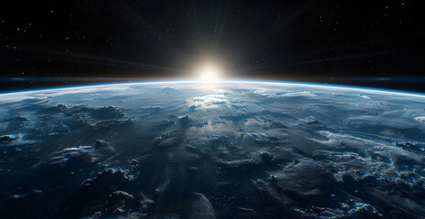 A beautiful, spinning aerial view of Earth that slowly fades out into space. An enchanting blend of...