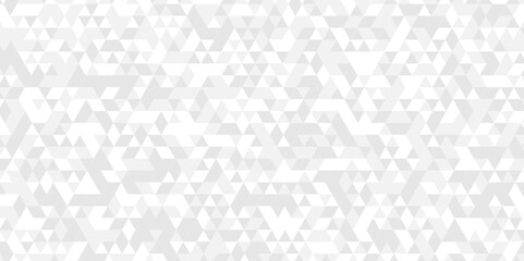 Abstract digital grid light pattern white Polygon Mosaic triangle Background, business and corporate background. Vector geometric seamless technology gray and white transparent triangle background.