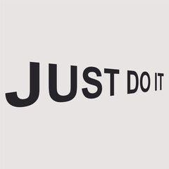 Quote Just do it in perspective. Vector illustration. - 772761255