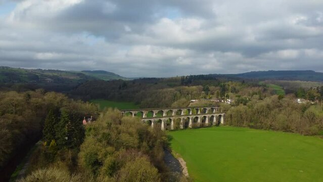 Chirk Aqueduct and Viaduct in the Dee Valley