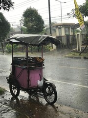 Selling Food with bicycle