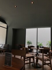 interior of a cafe, warm and chill