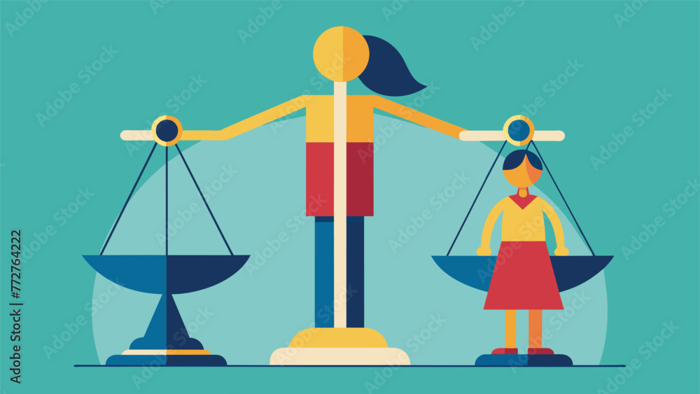 Poster a scale with unequal weights symbolizing the weight of a parents expectations and how it can either 