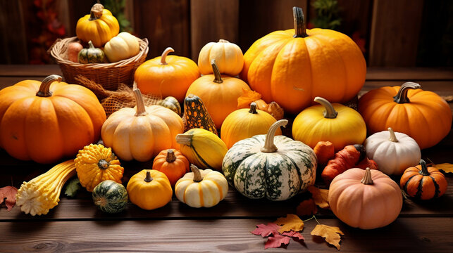 pumpkins and gourds  high definition(hd) photographic creative image