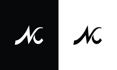 Creative letter MC Logo Design Vector Template. Initial Letter MC Logo Design - obrazy, fototapety, plakaty