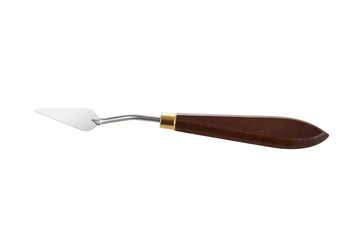 wooden handle painting knife without background PNG
