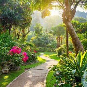Garden of Eden: Lush Terrestrial Paradise from Genesis beautiful background and wallpaper