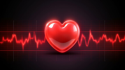 heart beat cardiogram  high definition(hd) photographic creative image