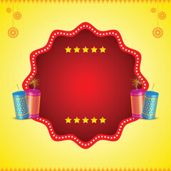 Diwali vector, Deepavali Concept, Blank Template,  Graphic design element