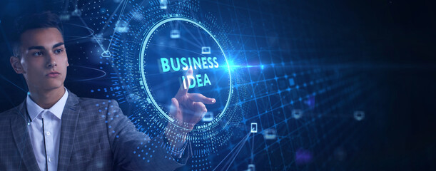 Business idea concept.Business, Technology, Internet and network concept.