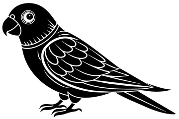 fischer-s-lovebird-icon-vector-illustration