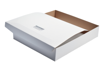 Ephemeral Void: White Box Unveiled. On a Clear PNG or White Background.
