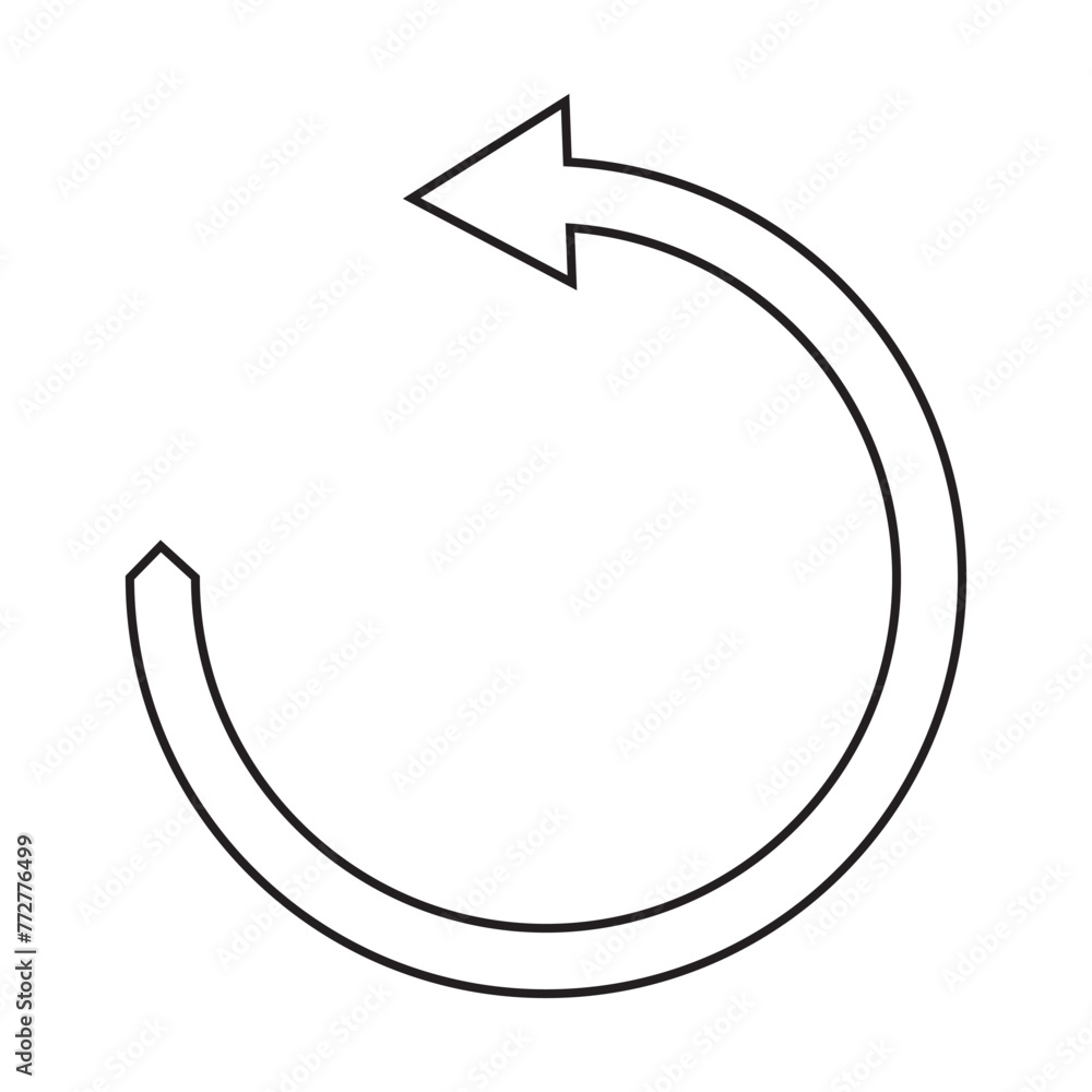 Poster refresh icon vector. reload icon vector. update icon.