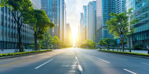 Obraz premium A photography of city street level 