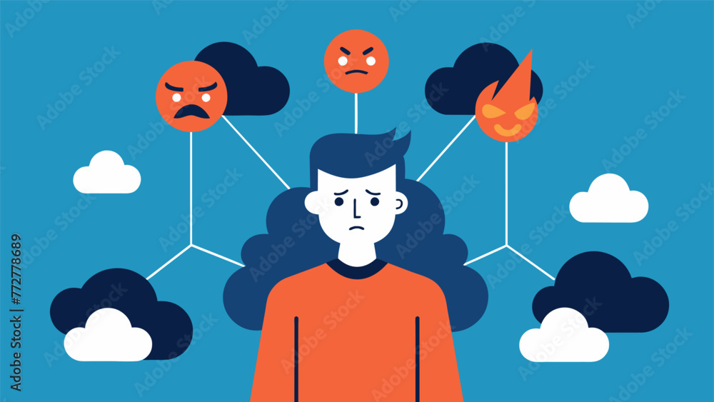 Poster a person struggles with their addiction constantly rationalizing their behavior by convincing themse