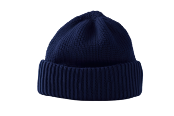 Majestic Blue Hat Adorning a Pure White Canvas. On a Clear PNG or White Background.