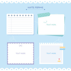 다양한 메모지 다이어리 꾸미기 스티커 모음