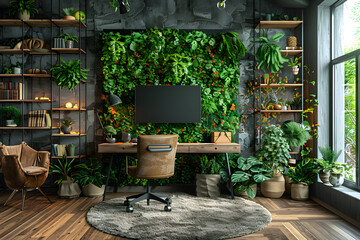 Green Workspace: Sustainable Living in a Home Office