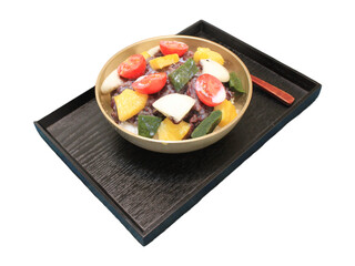 Bingsu (Shaved ice with Sweet Red Beans)
