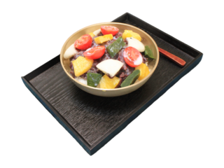 Bingsu (Shaved ice with Sweet Red Beans)