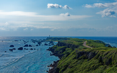 ドローンで空撮した宮古島東平安名崎の絶景