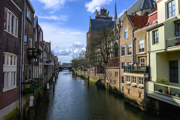 Dordrecht ist eine der ältesten Städte der Niederlande.. - obrazy, fototapety, plakaty