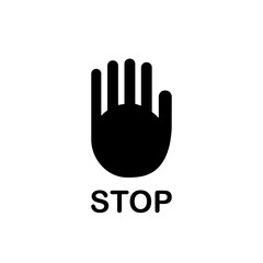 Hand stop icon