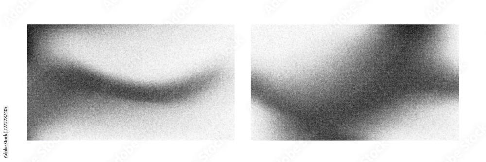 Poster grain noise pattern background. black dot gradient vector effect. grainy stipple grunge spray textur