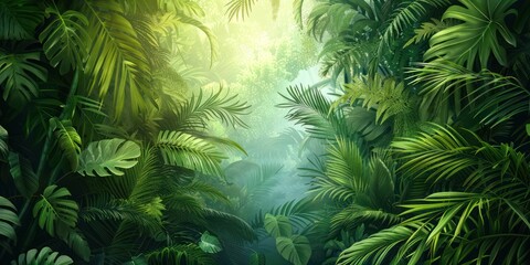 A photography of beautiful nature concept with rain forest background
