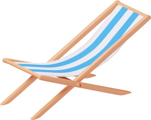 3D Wooden Chaise Lounge