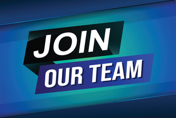 join our team word concept vector illustration with modern futuristic 3d style for landing page template ui web mobile app poster banner flyer background gift card coupon label wallpaper

