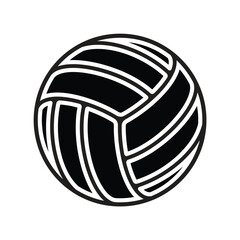 Volleyball ball icons. Symbol or emblem. Vector illustration.