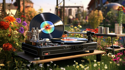 Naklejka premium wheel in the park high definition(hd) photographic creative image