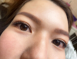 Fototapeta premium Eyelash extensions