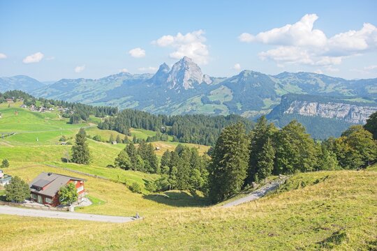 The village of Stoos in the canton of Schwyz in Switzerland. 