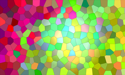 4K abstract colorful mosaic texture background. purple, green, yellow and green collage.