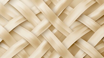 Woven texture with beige strips - obrazy, fototapety, plakaty