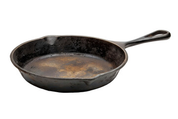 A Frying Pan With a Wooden Handle
