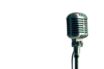 Studio Microphone Isolated on Transparent Background