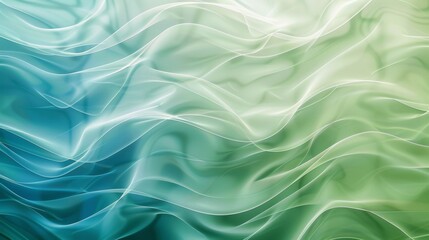 Obraz premium Abstract waves in shades of blue and green