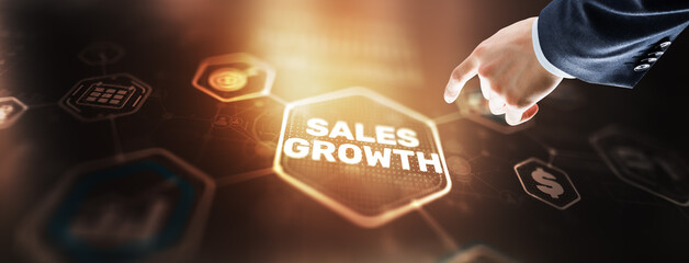 Business development to success and growing growth concept