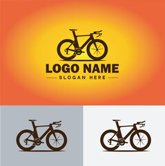 Bike logo icon vector for business brand app icon motorcycle sports bike cycling race logo template